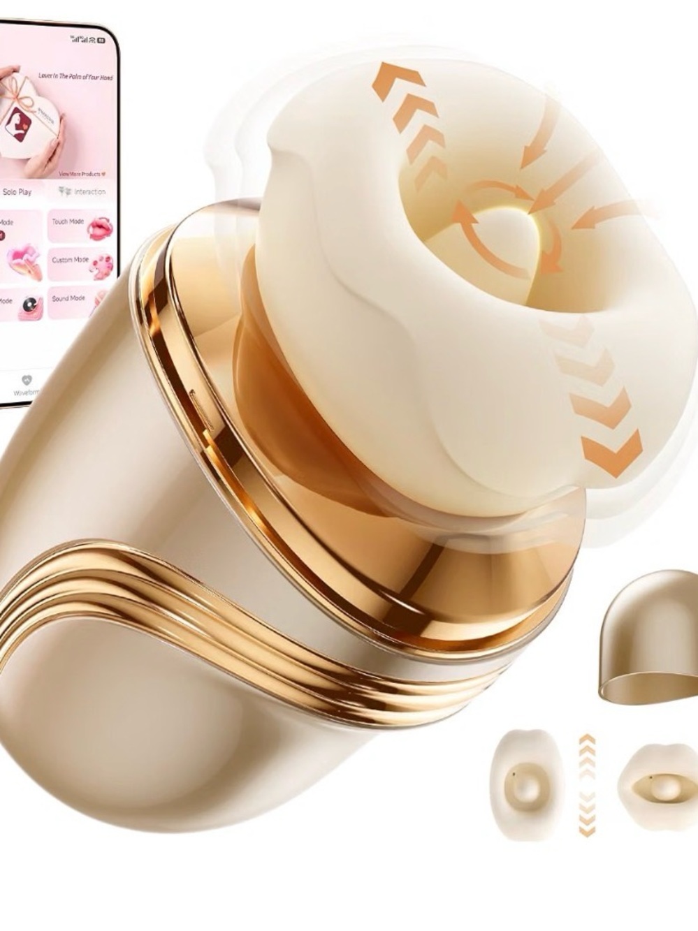 Women’s Wellness Massager – Gold & Cream – New in Box